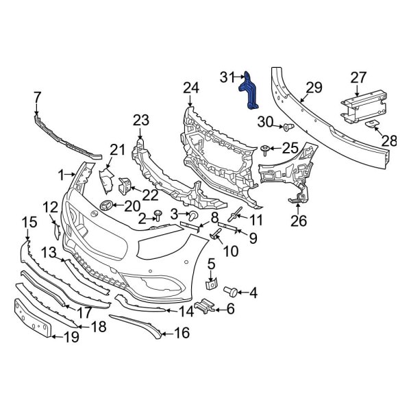 Bumper Impact Bar Bracket