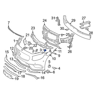 Mercedes-Benz OE - Bumper Cover Screw