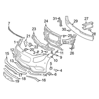 Mercedes-Benz OE - Front Bumper & Grille - Bumper & Components (Convertible / Coupe)
