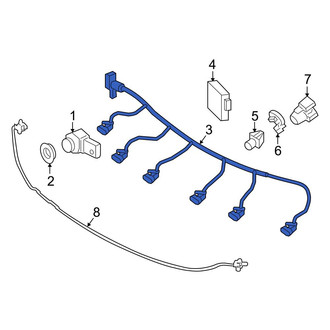 Mercedes-Benz OE - Front Parking Aid System Wiring Harness
