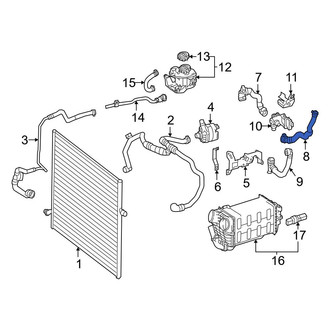 Mercedes-Benz OE - Intercooler Hose