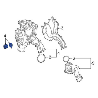 Mercedes-Benz OE - Engine Water Pump Pulley Bolt Cover