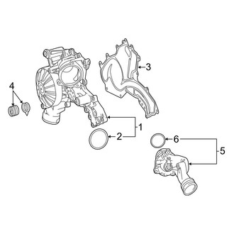 Mercedes-Benz OE - Cooling - Water Pump (Coupe)
