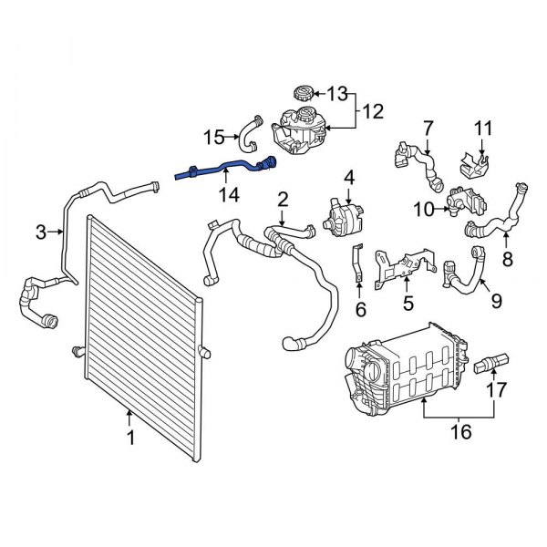 Turbocharger Coolant Supply Line