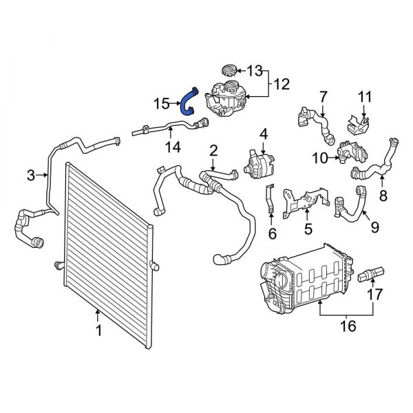 Turbocharger Coolant Supply Line