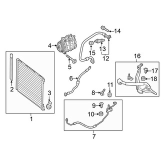 Mercedes-Benz OE - Air Conditioner & Heater - Condenser, Compressor & Lines (Coupe)