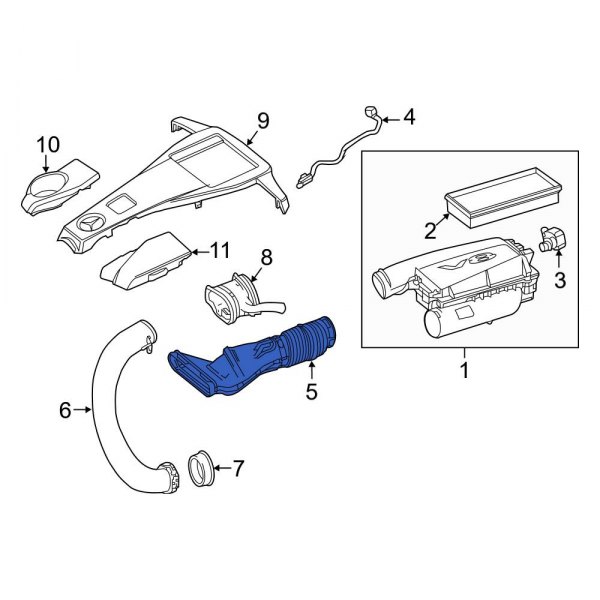 Engine Air Intake Hose