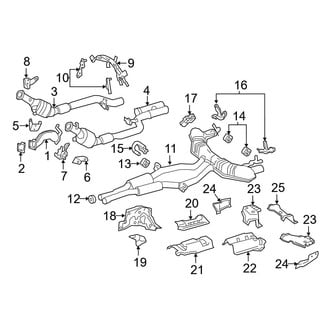 Mercedes-Benz OE - Exhaust System - Exhaust Components (Convertible / Coupe)