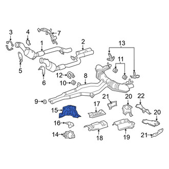 Mercedes-Benz OE - Front Left Floor Pan Heat Shield