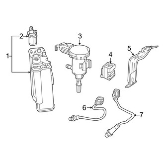 Mercedes-Benz OE - Emission System - Emission Components (Coupe)