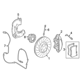 Mercedes-Benz OE - Front Suspension - Brake Components