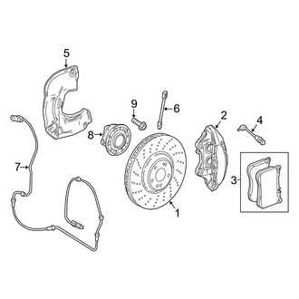 Mercedes-Benz OE - Front Suspension - Brake Components (Coupe)