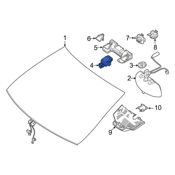 MercedesBenz OE 2229001410 Front Rain Sensor