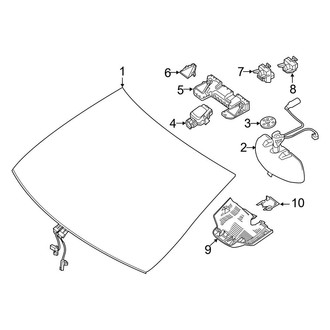 Mercedes-Benz OE - Windshield - Glass (Coupe)