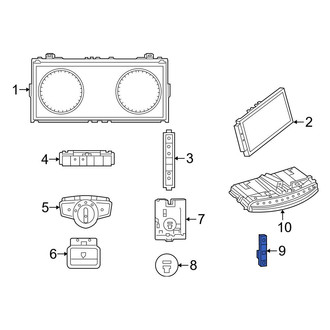 Mercedes-Benz OE - Front Left Trunk Lid Release Switch