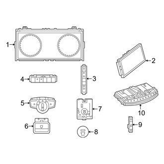 Mercedes-Benz OE - Instrument Panel - Cluster & Switches (Coupe)