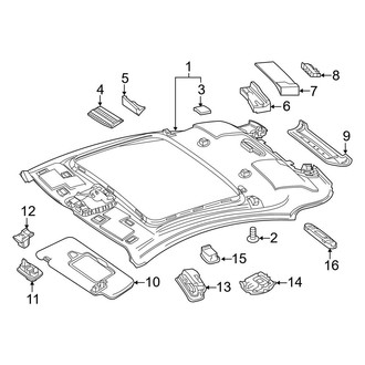 Mercedes-Benz OE - Roof - Interior Trim (Coupe)