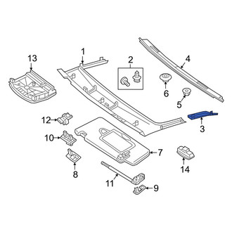 Mercedes-Benz OE - Right Roof Opening Trim