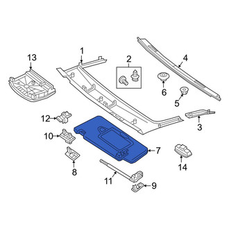 Mercedes-Benz OE - Left Sun Visor
