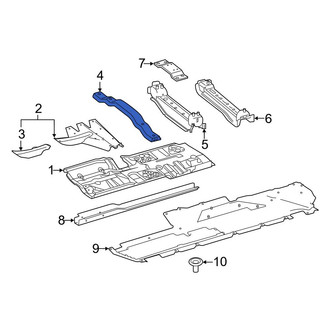 Mercedes-Benz OE - Front Floor Pan Crossmember
