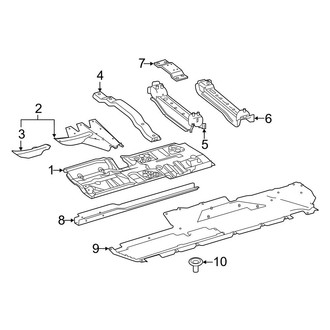 Mercedes-Benz OE - Pillars, Rocker & Floor - Floor & Rails (Coupe)