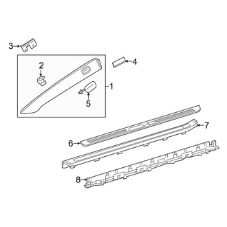 Mercedes-Benz OE - Pillars, Rocker & Floor - Interior Trim (Coupe)