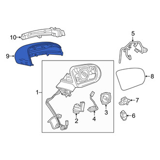 Mercedes-Benz OE - Front Right Door Mirror Cover
