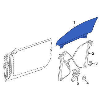 Mercedes-Benz OE - Front Left Door Glass