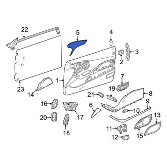 Mercedes-Benz OE - Front Right Door Trim Molding