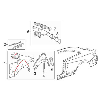 Mercedes-Benz OE - Quarter Panel - Inner Structure (Coupe)