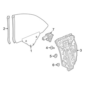 Mercedes-Benz OE - Quarter Panel - Glass (Convertible)