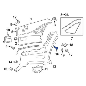 Mercedes-Benz OE - Instrument Panel Air Bag Bolt