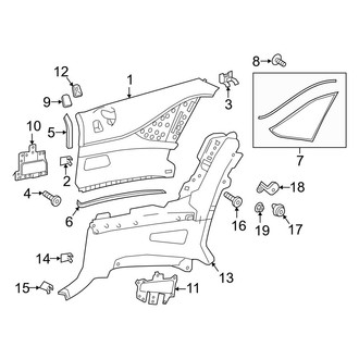 Mercedes-Benz OE - Quarter Panel - Interior Trim (Convertible)