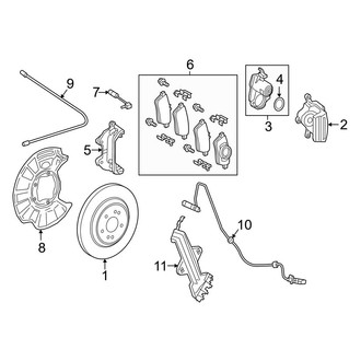 Mercedes-Benz OE - Rear Suspension - Brake Components (Coupe)