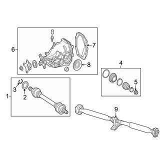 Mercedes-Benz OE - Rear Suspension - Drive Axles (Coupe)