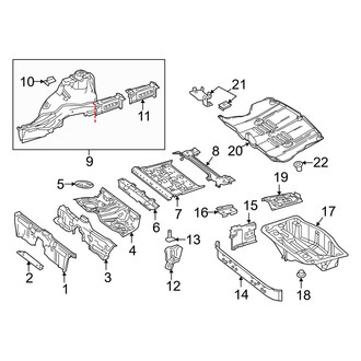 Mercedes-Benz OE - Rear Body & Floor - Floor & Rails (Coupe)
