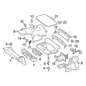 Mercedes-Benz OE - Rocker Panel Molding Clip