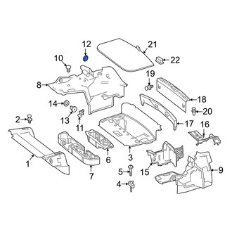 Mercedes-Benz OE - Right Trunk Trim Panel Cap
