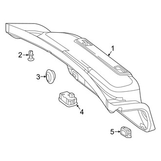 Mercedes-Benz OE - Trunk Lid - Interior Trim (Coupe)