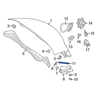 Mercedes-Benz OE - Trunk Lid Lift Support