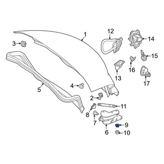 Mercedes-Benz OE - Deck Lid Hinge Nut