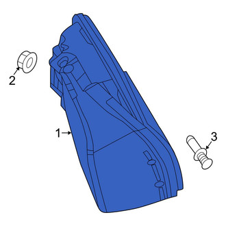 Mercedes-Benz OE - Rear Left Back Up Light Assembly