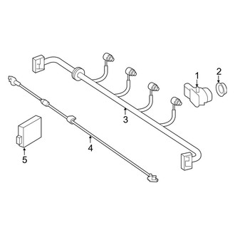 Mercedes-Benz OE - Rear Bumper - Electrical Components (W/O Sport Package), (Coupe)