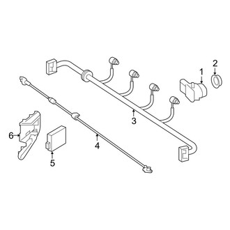 Mercedes-Benz OE - Rear Bumper - Electrical Components (With Sport Package), (Coupe)