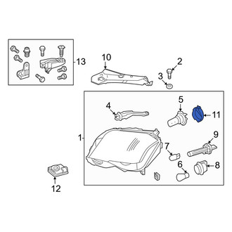 Mercedes-Benz OE - Front Headlight Bulb Cap