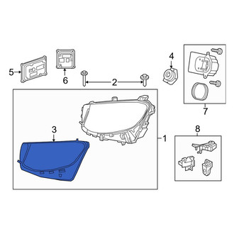 Mercedes-Benz OE - Right Headlight Gasket