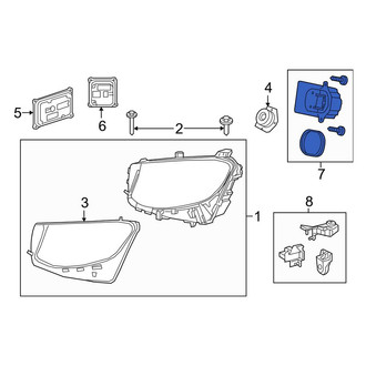 Mercedes-Benz OE - Front Left Headlight Control Module