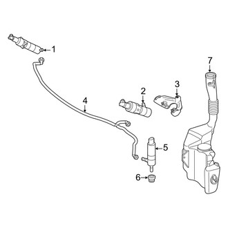 Mercedes-Benz OE - Front Lamps - Washer Components