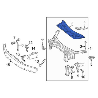 Mercedes-Benz OE - Front Upper Radiator Support Tie Bar