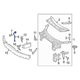 Mercedes-Benz OE - Center Radiator Support Panel Brace